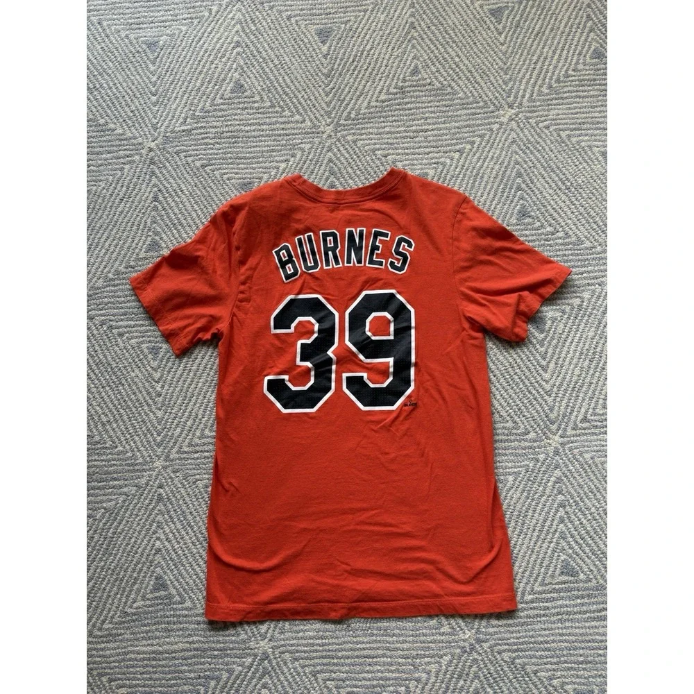 Nike Baltimore Orioles Corbin Burnes T-Shirt Jersey - Orange -‎ Small